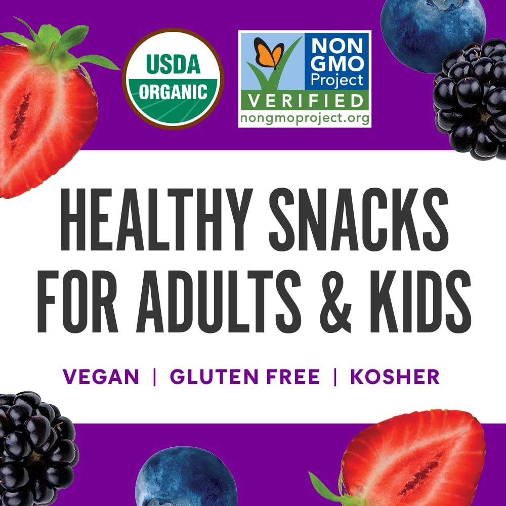 Noka Superfood Fruit Smoothie Pouches, Super Berry with Immune Support, Healthy Snacks with Flax Seed, Elderberry and Plant Protein, Vegan and Gluten Free, Organic Squeeze Pouch, 4.22 oz, 6 Count - Image 5